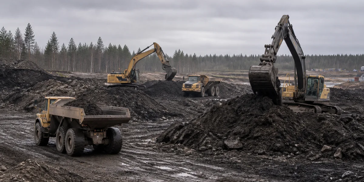 Industrianläggning med rökutsläpp